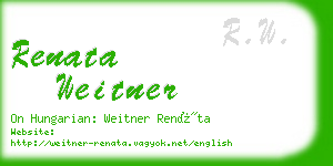 renata weitner business card